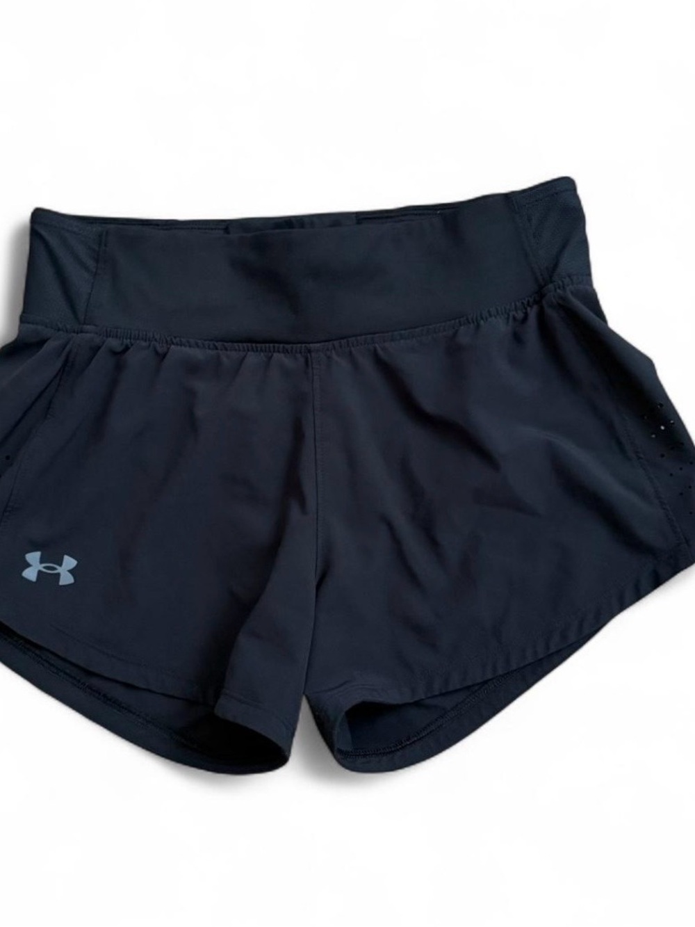 Under armour black launch workout shorts